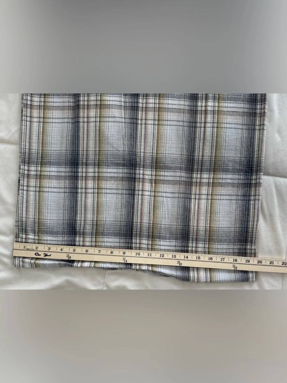 Flannel From Portugal King Pillowcases Set of 2 100% Cotton Plaid